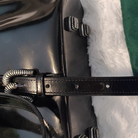 Vintage 1993 Vicenza Patten Leather Sling Bag - Picture 9 of 9